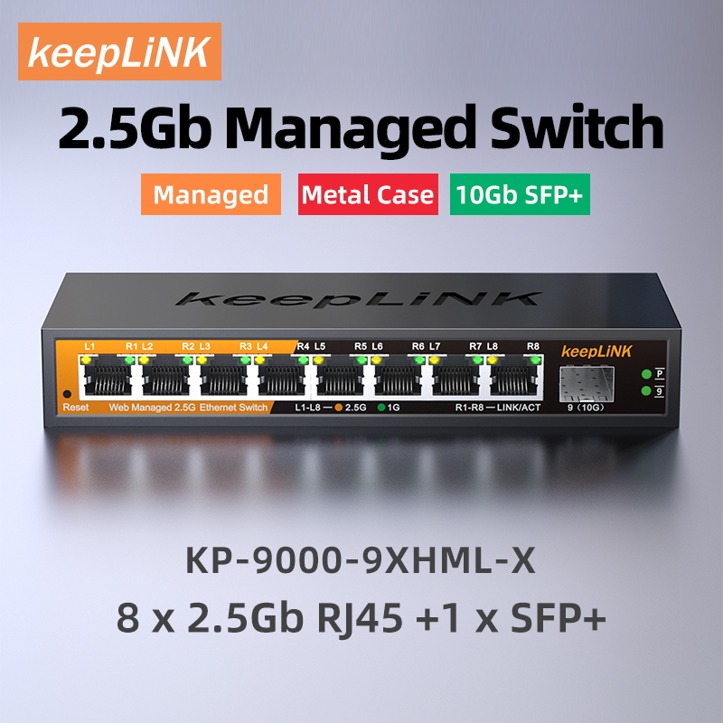 Switch gerenciado KeepLiNK de  - Sfp+ 10G Managed Switch 8 Port avaliação e preço